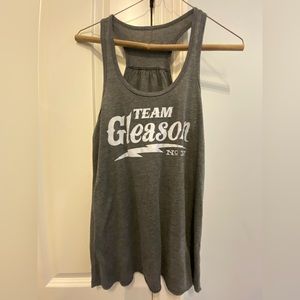Team Gleason Tank Top  Gray. Size: No Tag but small
